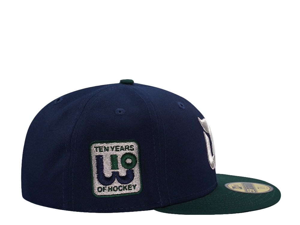 New Era Hartford Whalers 10th Anniversary Navy Two Tone Edition 59Fifty Fitted Cap