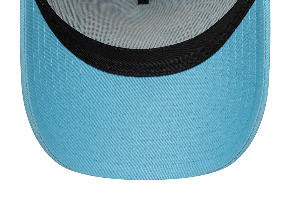 New Era Patch Sky Blue 9Forty A Frame Trucker Snapback Cap