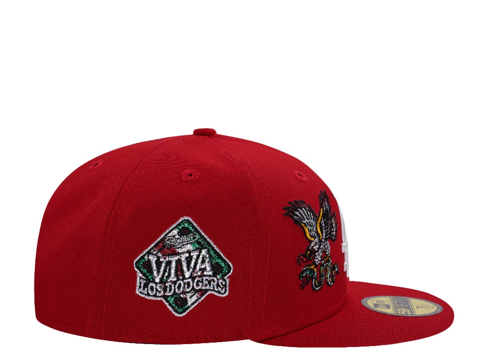 New Era Los Angeles Dodgers Viva Eagle Scarlet Prime Edition 59Fifty Fitted Cap