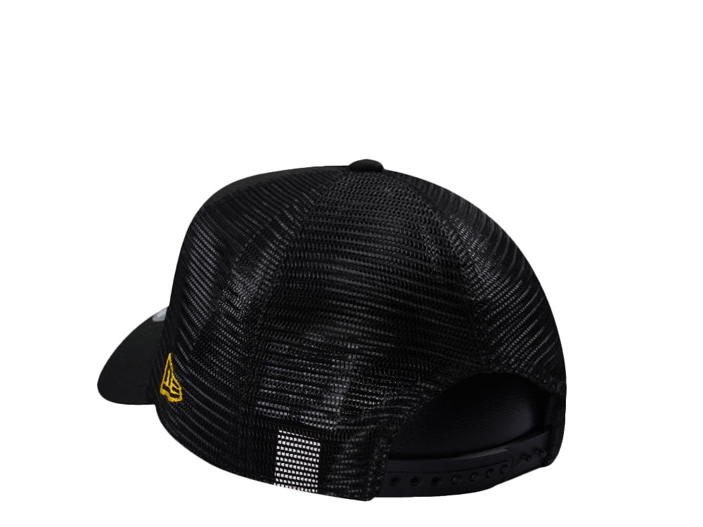 New Era Chicago Blackhawks Black Prime Edition 9Forty A Frame Trucker Snapback Cap