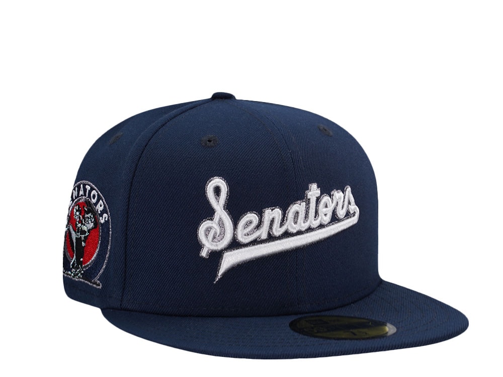 New Era Washington Senators Ocean Side Metallic Script Edition 59Fifty Fitted Cap