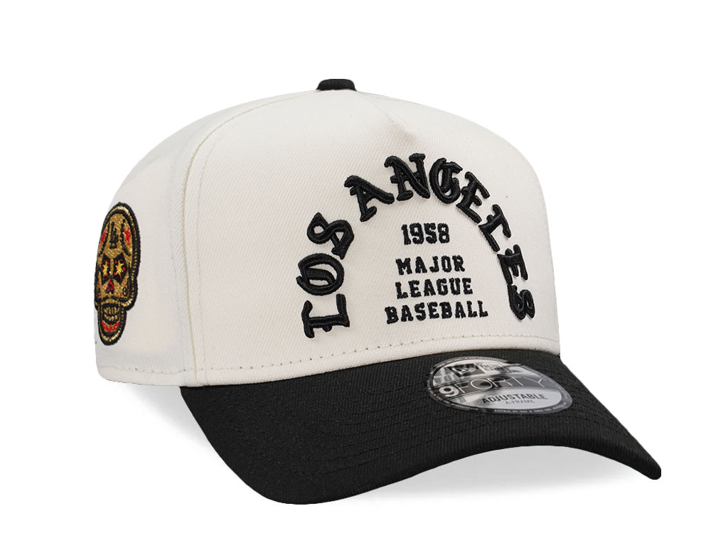 New Era Los Angeles Dodgers Metallic Skull Two Tone Edition 9Forty A Frame Snapback Cap