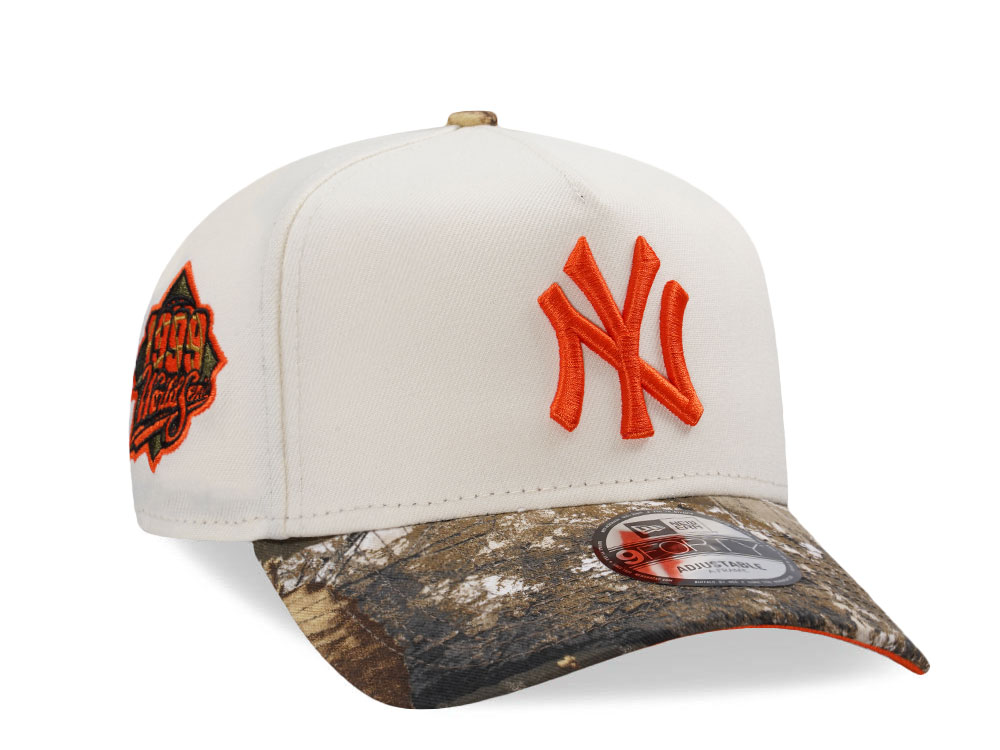 New Era New York Yankees World Series 1999 Chrome Two Tone Edition 9Forty A Frame Snapback Cap