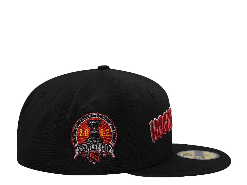 New Era Detroit Red Wings Stanley Cup 2002 Hockeytown Black Prime Edition 59Fifty Fitted Cap