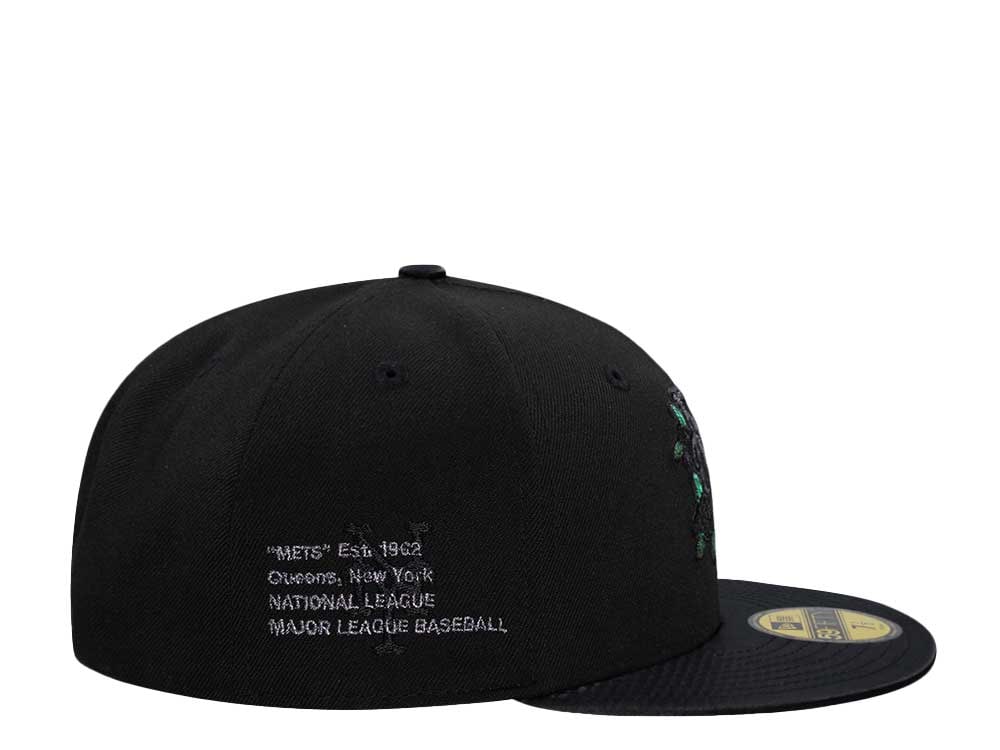New Era New York Mets Dark Metallic Satin Brim Prime Edition 59Fifty Fitted Cap