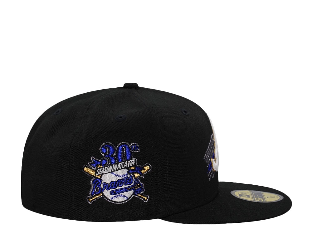 New Era Atlanta Braves 30th Anniversary Tomahawk Black Edition 59Fifty Fitted Cap