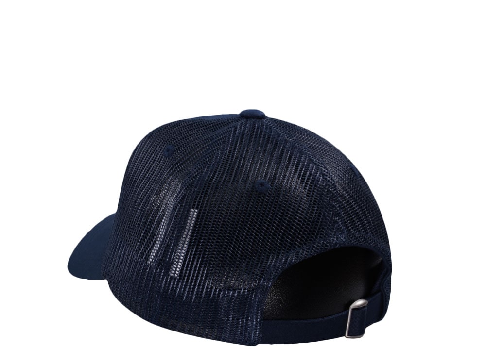 Von Dutch Oval Patch Navy Trucker Strapback Cap