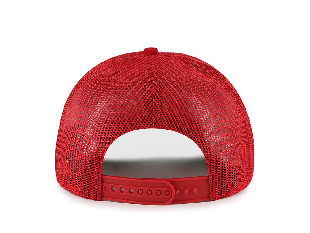 47Brand Chicago Blackhawks Red Double Header Edition Trucker Hitch Snapback Cap