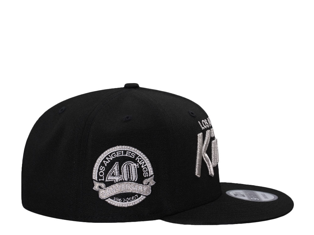 New Era Los Angeles Kings 40th Anniversary Metallic Black Prime Edition 9Fifty Snapback Cap
