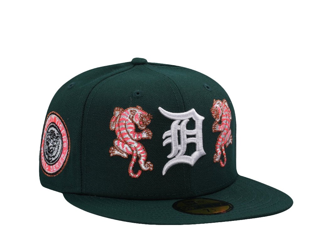 New Era Detroit Tigers World Series 1968 Tiger Dark Green Prime Edition 59Fifty Fitted Cap