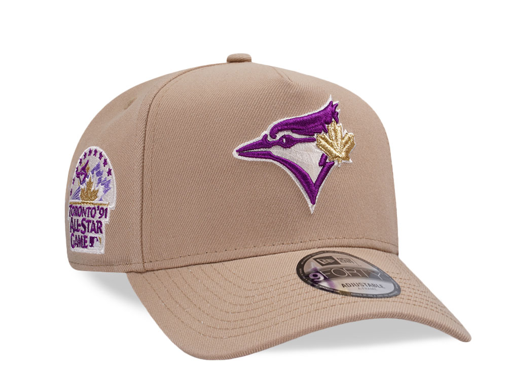 New Era Toronto Blue Jays All Star Game 1991 Sparkling Camel Edition 9Forty A Frame Snapback Cap