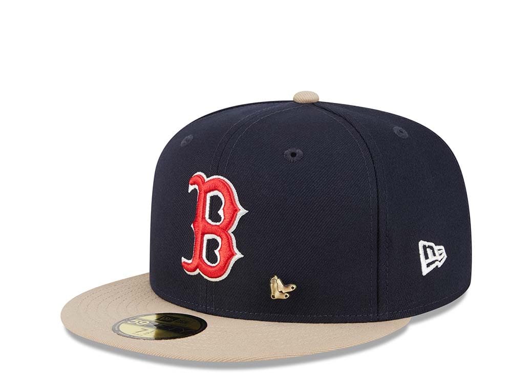 New Era Boston Red Sox World Series Champions 2004 Varsity Pin Two Tone Edition 59Fifty Fitted Cap
