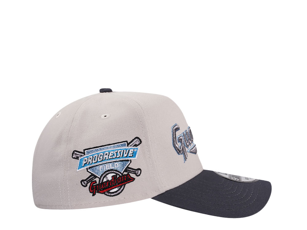 New Era Cleveland Guardians Progressive Field Stone Metallic Two Tone Edition 9Forty A Frame Snapback Cap