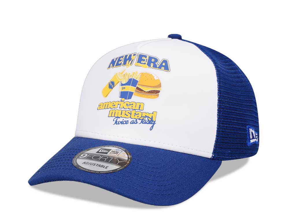 New Era Soy American Mustard 9Forty A Frame Trucker Snapback Cap