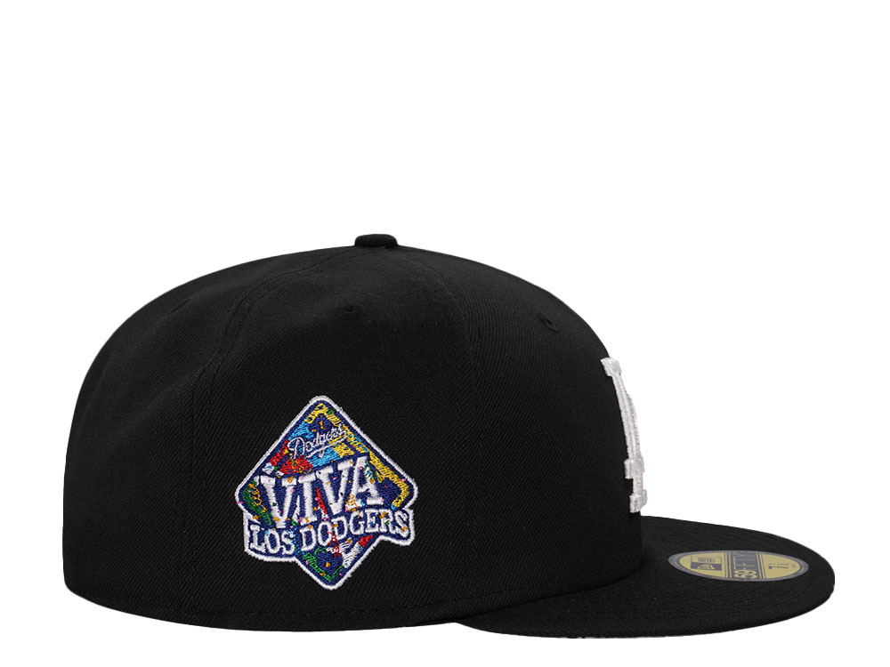 New Era Los Angeles Dodgers Viva LA Black Throwback Edition 59Fifty Fitted Cap