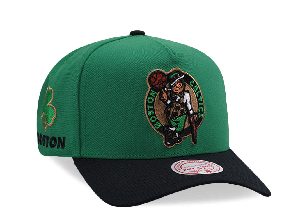 Mitchell & Ness Boston Celtics NBA In The City Green Edition Pro Pinch Fit Snapback Cap