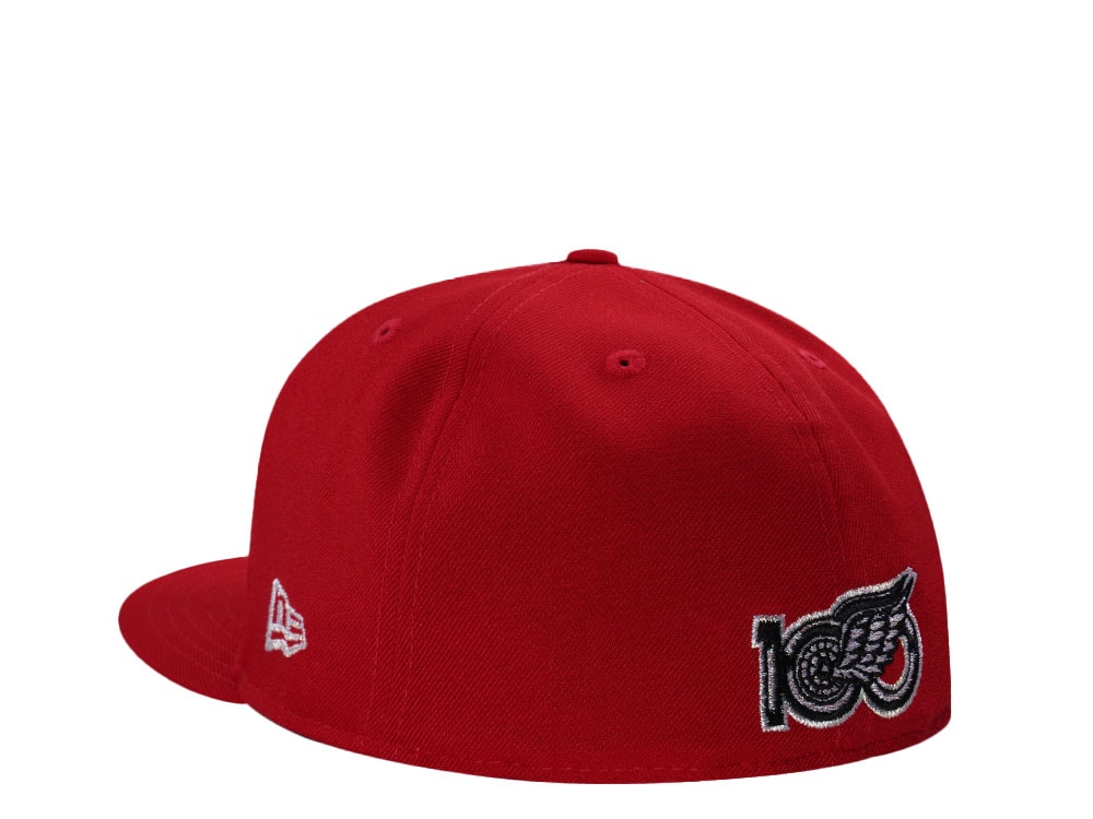 New Era Detroit Red Wings 100th Anniversary Scarlet Farewell Edition 59Fifty Fitted Cap