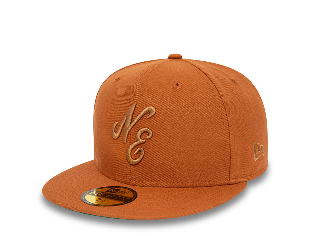 New Era 100th Anniversary Brown 59Fifty Fitted Cap | TOPPERZSTORE