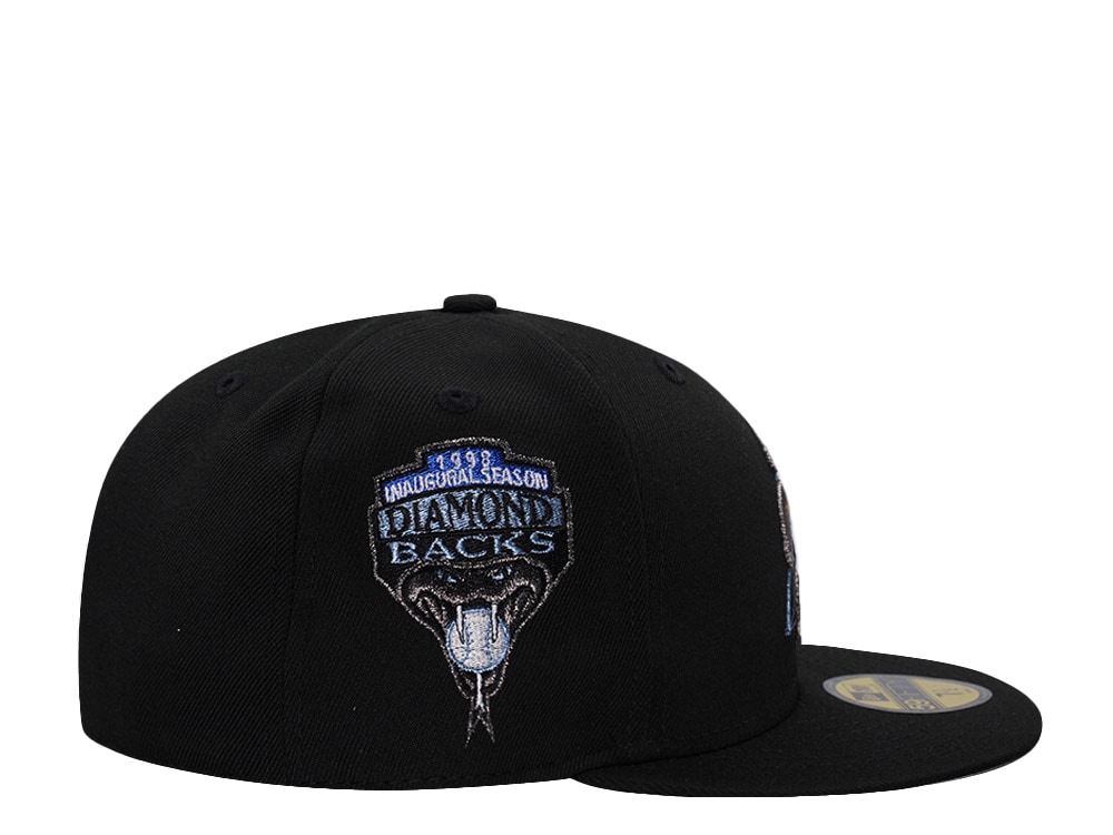 New Era Arizona Diamondbacks Inaugural Season Metallic Black Prime Edition 59Fifty Fitted Cap