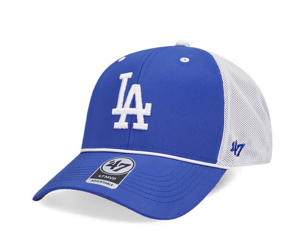 47Brand Los Angeles Dodgers Royal Brrr Mesh Pop MVP Trucker Snapback Cap