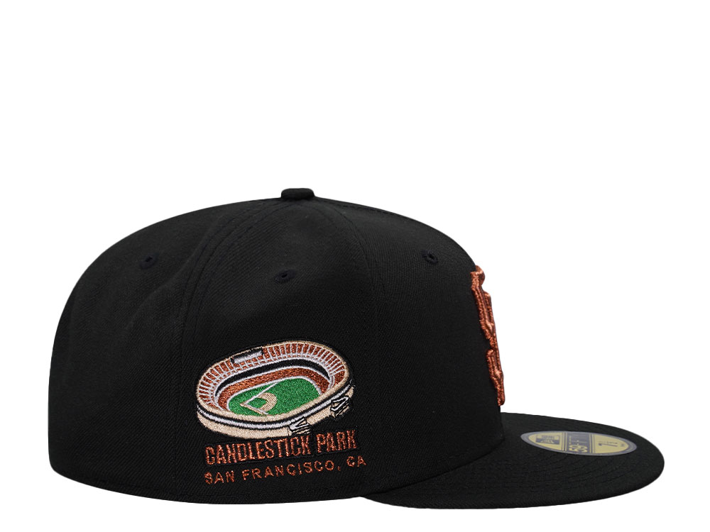 New Era San Francisco Giants Candlestick Park Black Copper Throwback Edition 59Fifty Fitted Cap