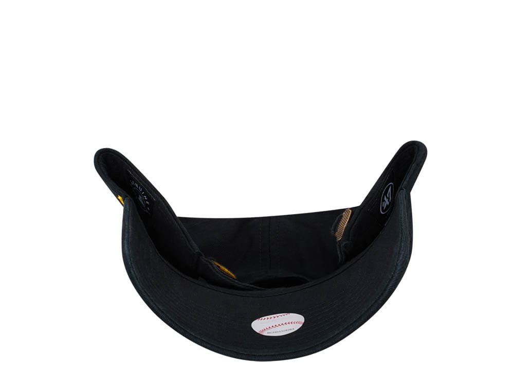 47Brand Pittsburgh Pirates Black Clean Up Strapback Cap