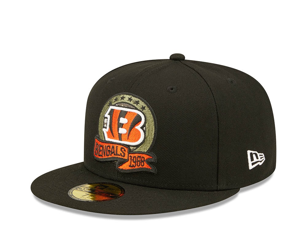 New Era Cincinnati Bengals Salute to Service 2022 Fitted 59Fifty Cap