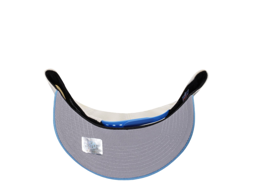 New Era Detroit Lions 90 Seasons Chrome Metallic Two Tone Edition 9Forty A Frame Snapback Cap