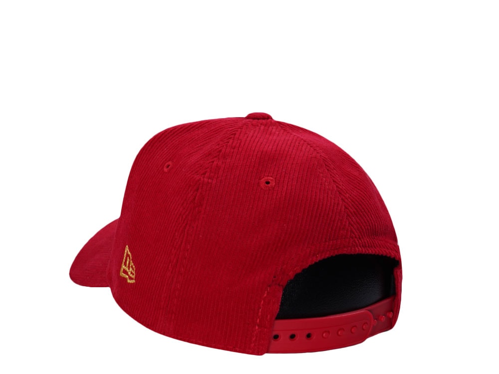 New Era Los Angeles Dodgers Japan Corduroy Scarlet Prime Edition 9Forty A Frame Snapback Cap