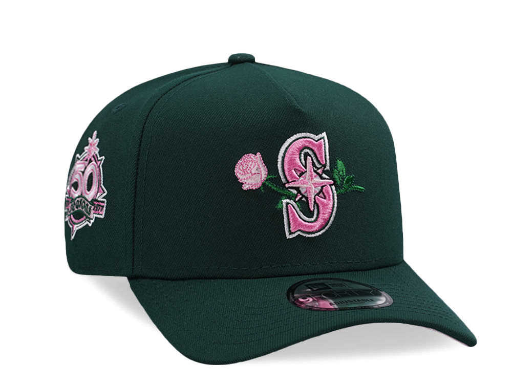 New Era Seattle Mariners 50th Anniversary Dark Green Prime Edition 9Forty A Frame Snapback Cap