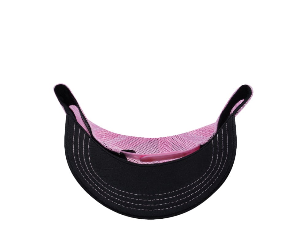 Von Dutch Oval Patch Flying Eye Pink Trucker Snapback Cap