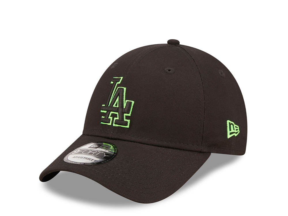 New Era Los Angeles Dodgers League Essential Black 9Forty Strapback Cap