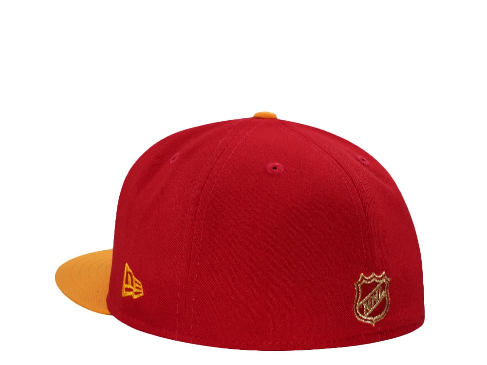 New Era Calgary Flames Stanley Cup  Champions 1989 Red Two Tone Edition 59Fifty Fitted Cap