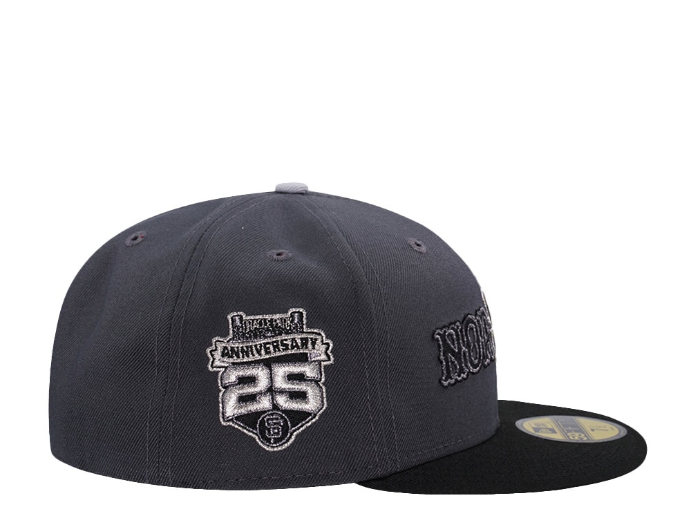 New Era San Francisco Giants 25th Anniversary Dark Gray Two Tone Horror Edition 59Fifty Fitted Cap