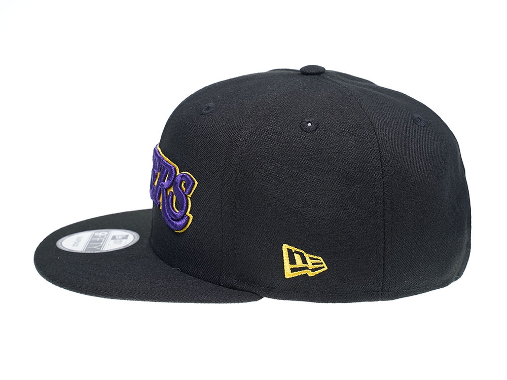 New Era Los Angeles Lakers Black Team Edition 9Fifty Snapback Cap