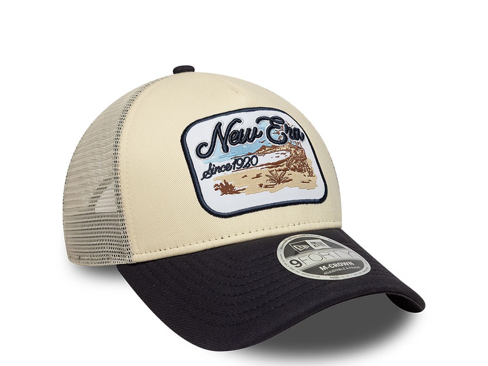 New Era Location Patch 9Forty M Crown A Frame Trucker Snapback Cap