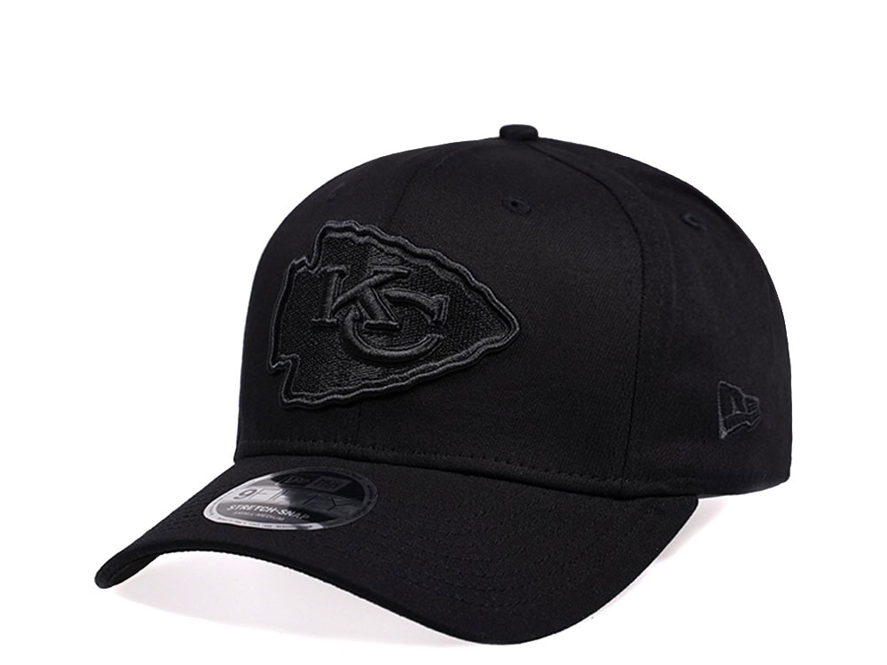 New Era Kansas City Chiefs All Black Edition 9Fifty Stretch Snapback Cap