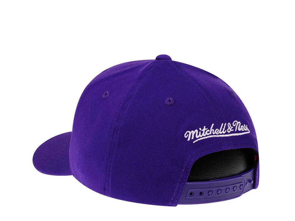 Mitchell & Ness Utah Jazz Team Ground Red Line Solid Flex Purple Snapback Cap