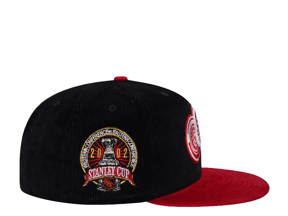 New Era Detroit Red Wings Stanley Cup 2002 Black Corduroy Two Tone Edition 59Fifty Fitted Cap