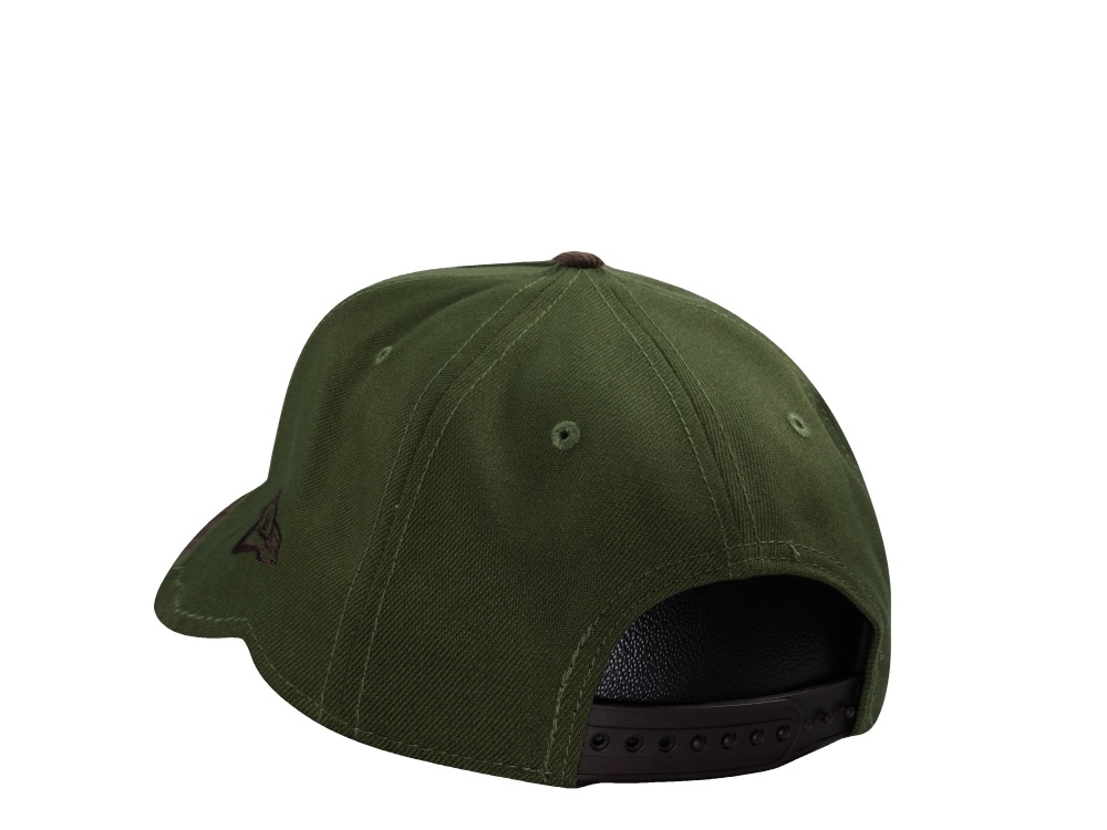 New Era Chicago Cubs Be Alert Rifle Green Walnut Corduroy Two Tone Edition 9Forty A Frame Snapback Cap