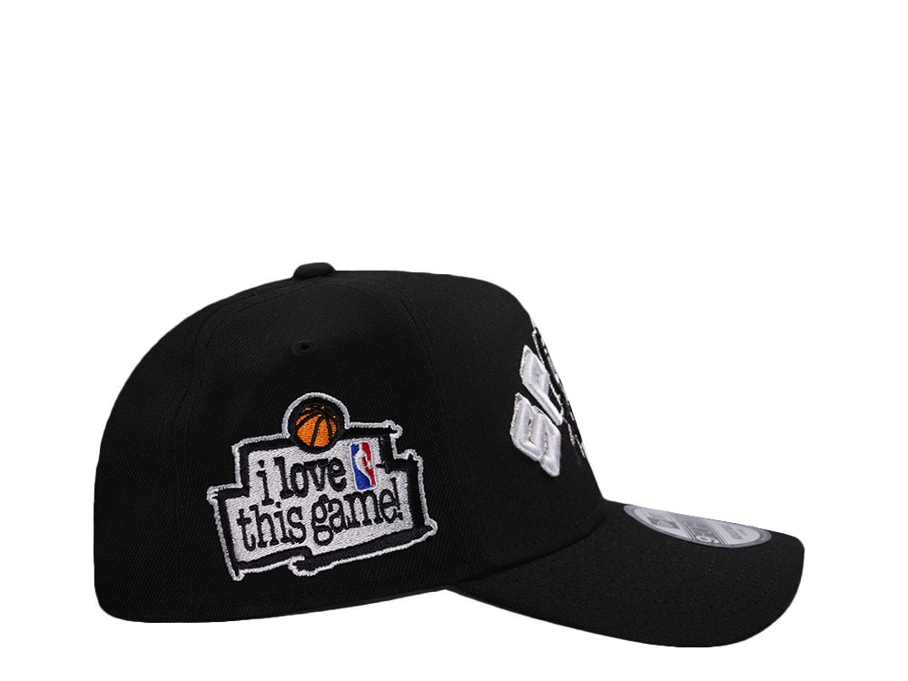 New Era San Antonio Spurs Love this Game Black Prime Edition 9Forty A Frame Snapback Cap