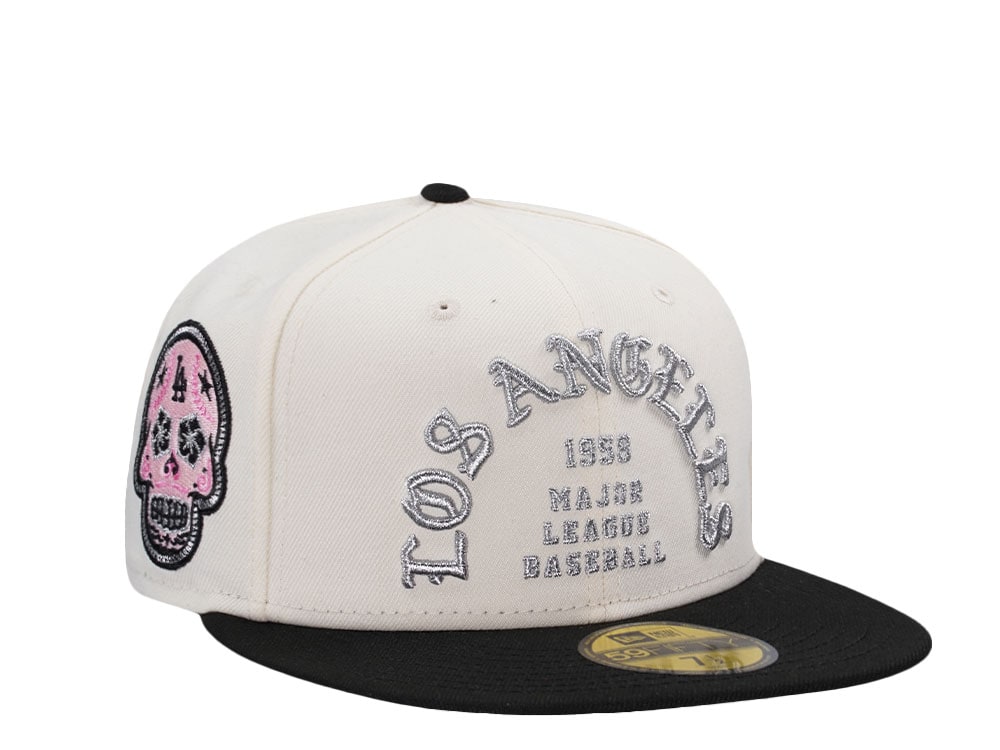 New Era Los Angeles Dodgers Skull Chrome Two Tone Edition 59Fifty Fitted Cap