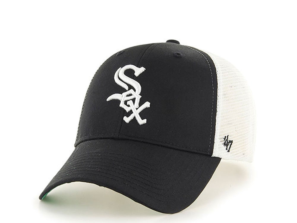 47Brand Chicago White Sox Classic Black Trucker Snapback Cap