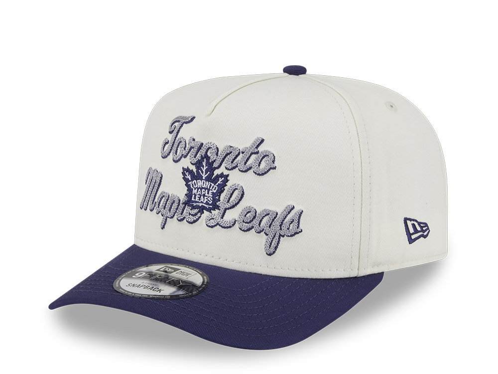 New Era Toronto Maple Leafs Chainstitch 9Fifty A Frame Snapback Cap