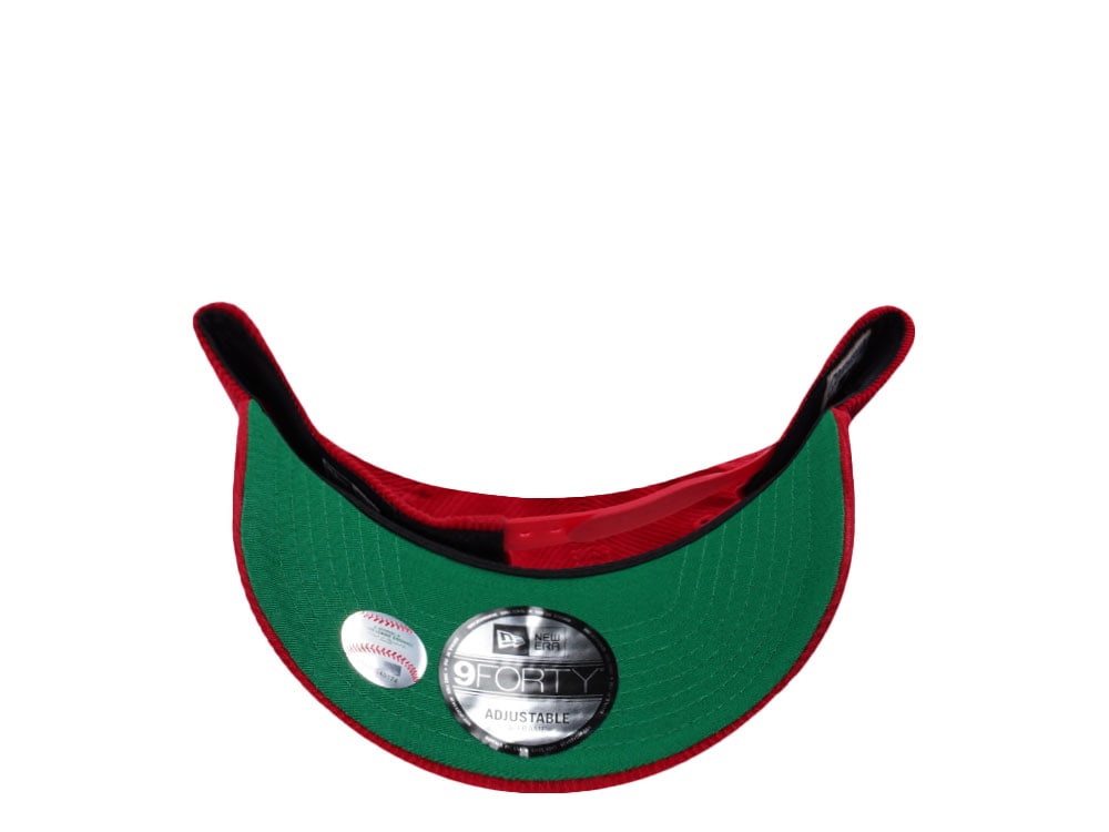 New Era Anaheim Angeles 35th Anniversary Red Corduroy Prime Edition 9Forty A Frame Snapback Cap