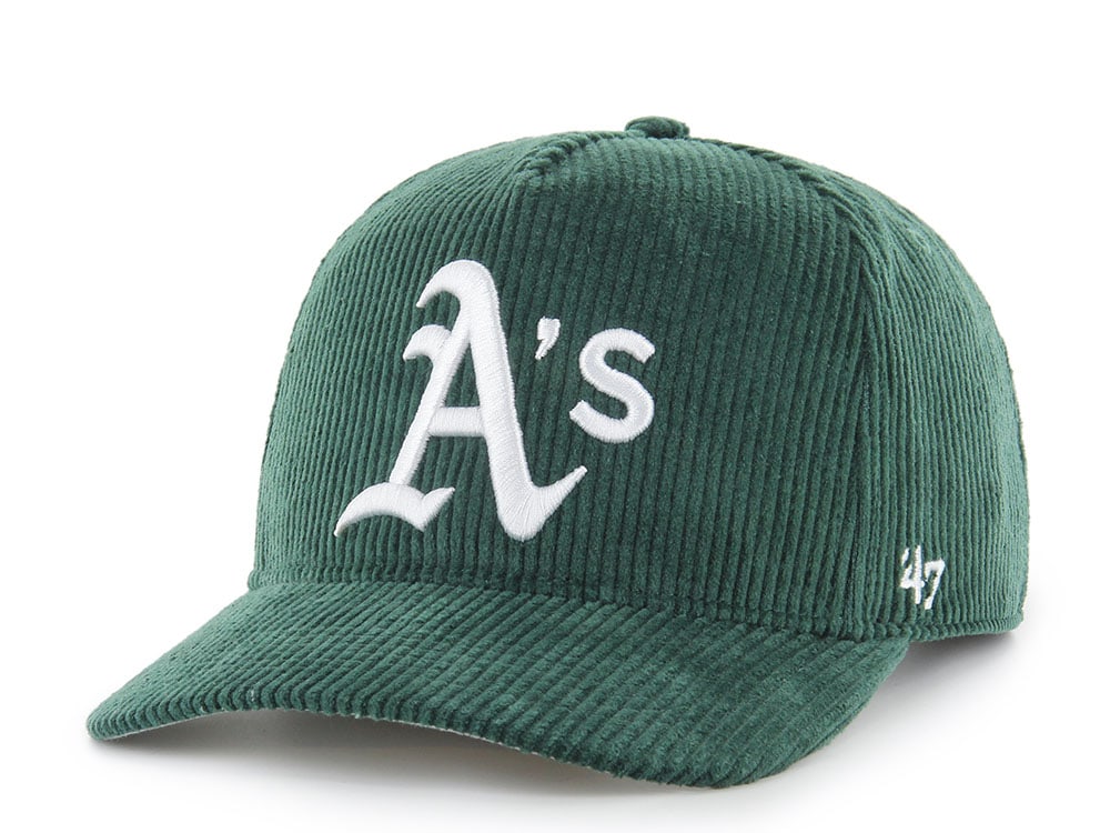 47Brand Oakland Athletics Dark Green Thick Cord Edition Hitch Snapback Cap