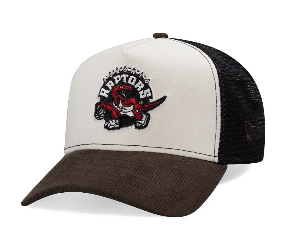 New Era Toronto Raptors Corduroy Trucker Edition 9Forty A Frame Snapback Cap