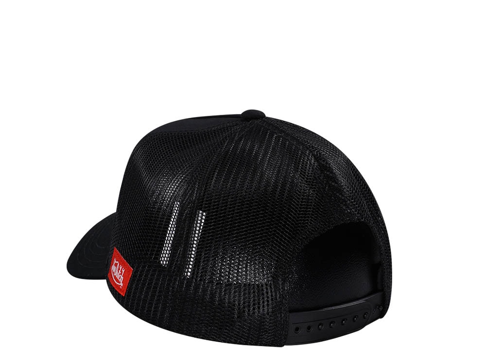 Von Dutch Keep An Eye Out Black Edition Trucker A Frame Snapback Cap
