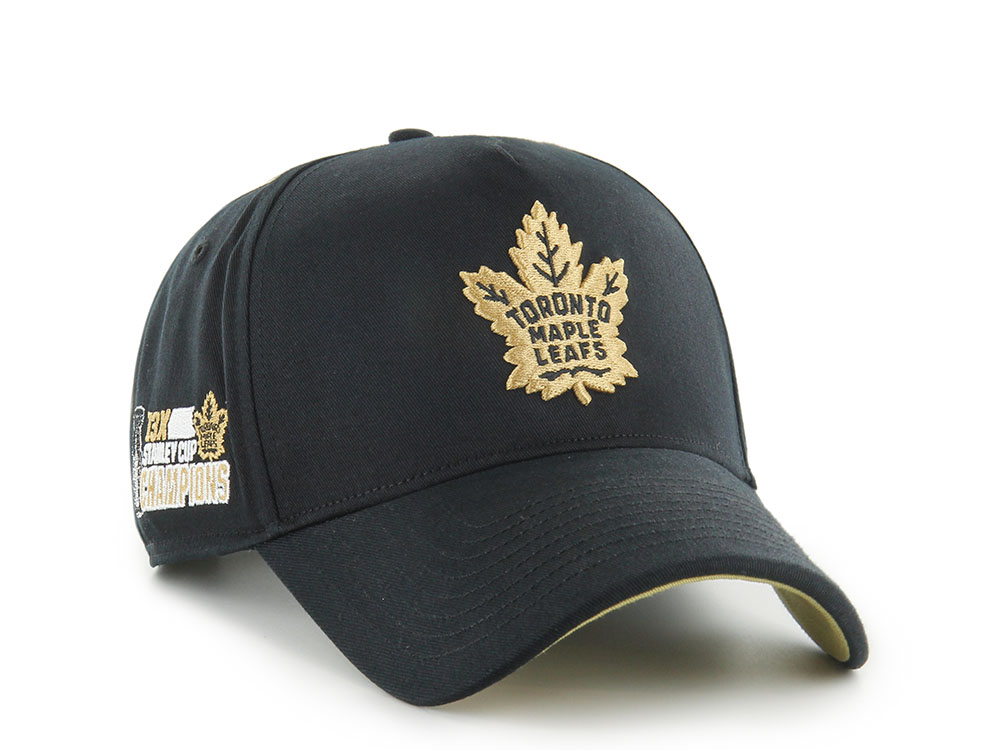 47Brand Toronto Maple Leafs Vintage Stanley Black Sure Shot Edition MVP Snapback Cap