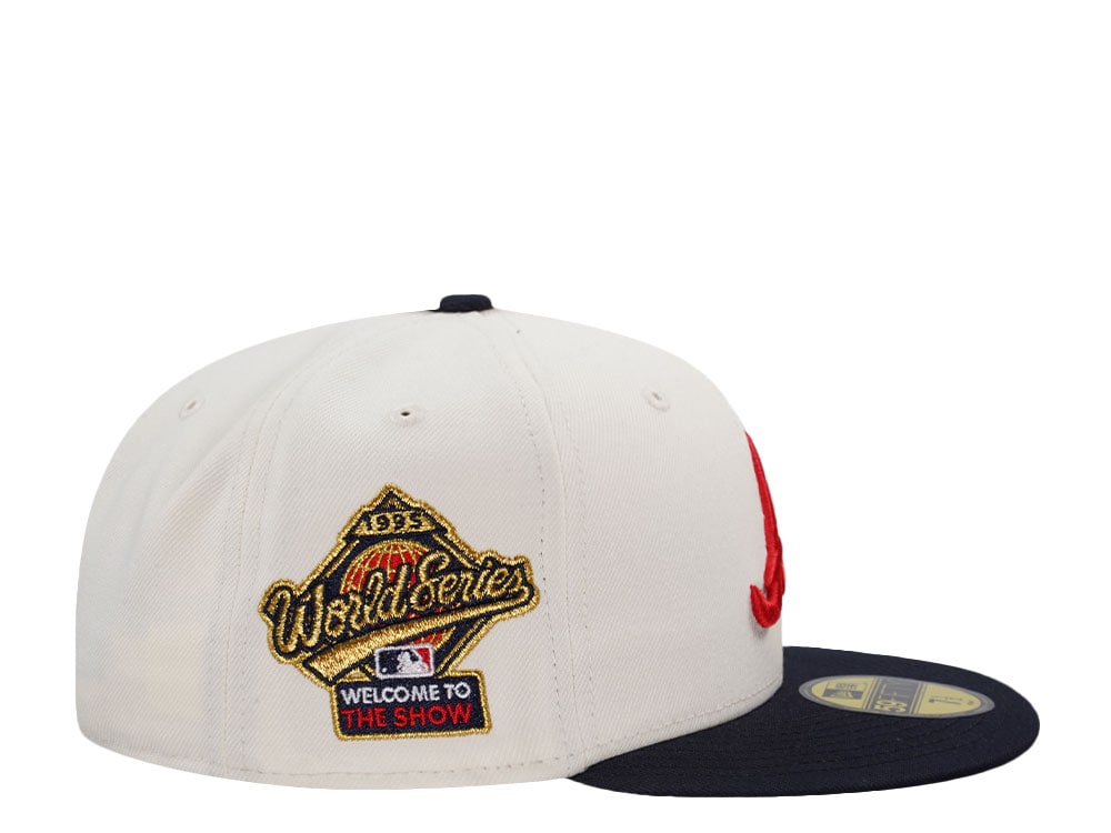 New Era Atlanta Braves World Series 1995 The Show Chrome Two Tone Edition 59Fifty Fitted Cap